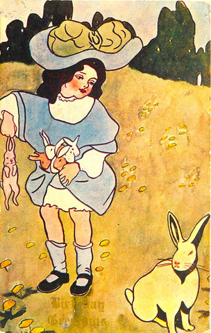 Vintage Easter Postcard: Sadie