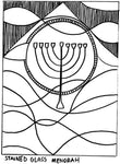 Stained Glass Menorah - Pattern -