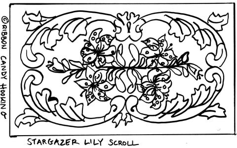 Stargazer Lily Scroll