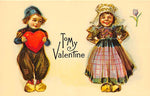 Vintage Valentine Postcard: To my Valentine Dutch