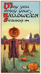 Vintage Halloween Postcard: May you enjoy