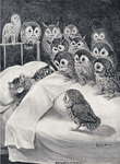 Vintage Postcard: Cats' Nightmare