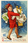 Vintage Christmas Postcard: A Wish of Kindly Meaning