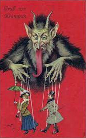 Vintage Christmas Postcard: Gruss vom Krampus