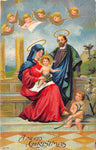 Vintage Christmas Postcard: Holy Family
