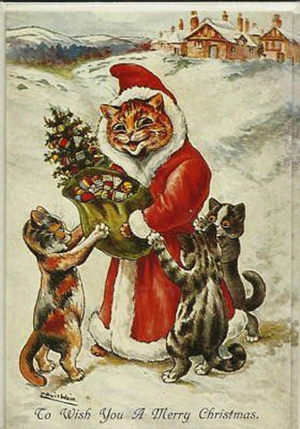 Vintage Christmas Postcard: To wish you a Merry Christmas