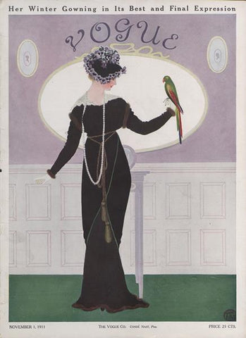 Vintage Vogue Cover: Nov 1911