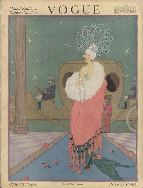 VOGE表紙キャンバスプリントアート Vintage Vogue Cover: Jan 1918