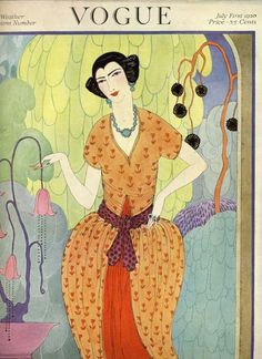 Vintage Vogue Cover: Jul 15th 1920