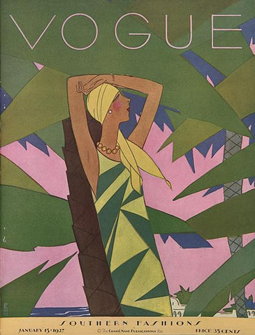 Vintage Vogue Cover: Jan 1927