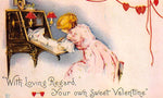 Vintage Valentine Postcard: With Loving Regard